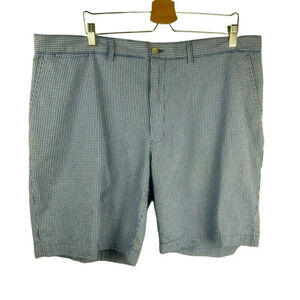 Polo‎ Ralph Lauren Seersucker Shorts Men 42 Blue White Plaid Golf Preppy Party
